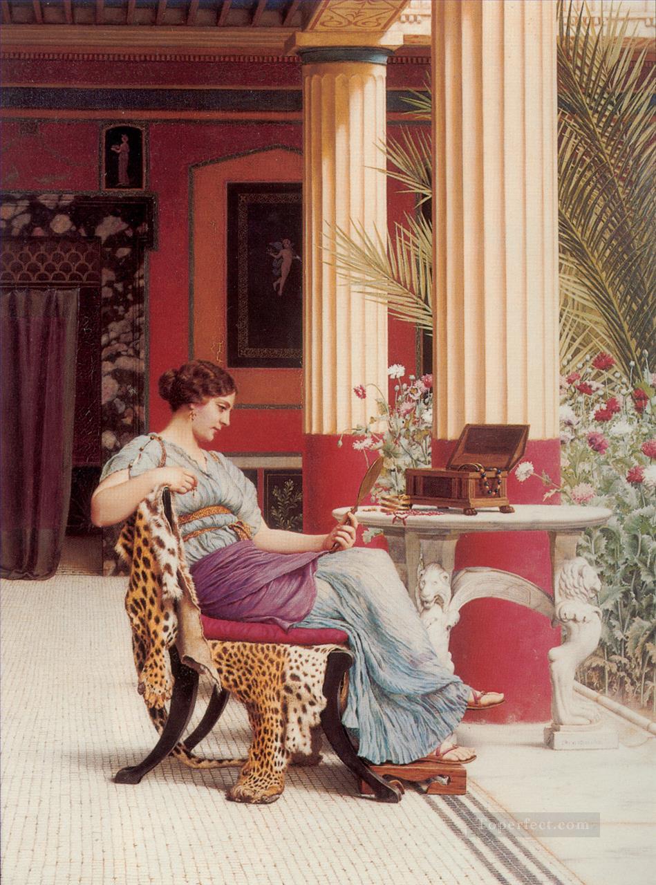 The Jewel Casket Neoclassicist lady John William Godward Oil Paintings